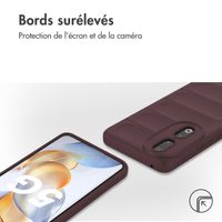 imoshion Coque arrière EasyGrip Honor 90 - Aubergine