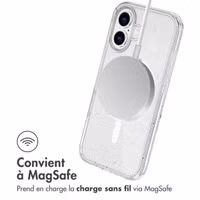 imoshion Coque Pailletée avec MagSafe Apple iPhone 17 - Transparent