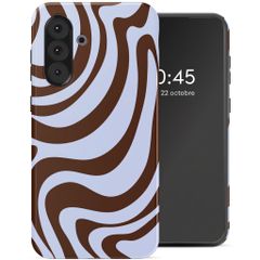 Selencia Coque arrière Vivid Samsung Galaxy A36 / A56 - Dream Swirl Chocolate