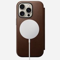 Nomad Étui de téléphone portefeuille Modern Leather Folio iPhone 16 Pro - Brown