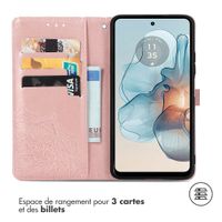 imoshion Etui de téléphone portefeuille Mandala Motorola Moto G24 Power - Rose Dorée