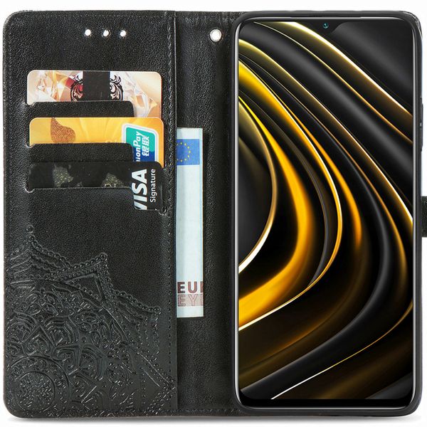 imoshion Etui de téléphone Mandala Xiaomi Poco M3 - Noir