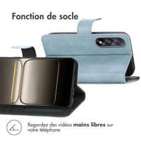 imoshion Étui de télephone portefeuille de luxe OnePlus Nord 5 - Bleu clair