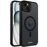 Accezz Coque Givrée Robuste avec MagSafe iPhone 15 Plus - Noir