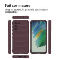 imoshion Coque arrière EasyGrip Samsung Galaxy S21 FE - Aubergine