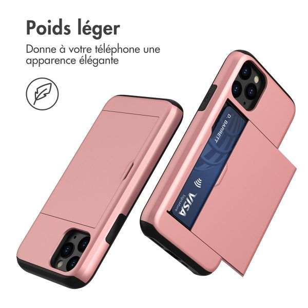 imoshion Coque arrière avec porte-cartes iPhone 11 Pro - Rose Dorée