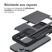 imoshion Coque arrière avec porte-cartes Apple iPhone 16 Pro Max - Noir