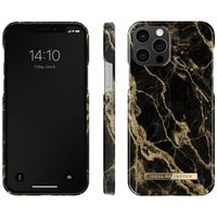 iDeal of Sweden Coque Fashion Apple iPhone 12 (Pro) - Golden Smoke Marble