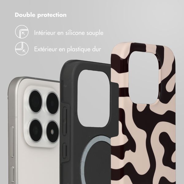 Selencia Coque arrière Vivid avec MagSafe Xiaomi 17 - Art Wave Black