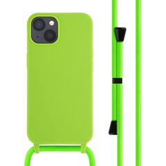 imoshion Coque en silicone avec cordon Apple iPhone 13 - Fluor Groen