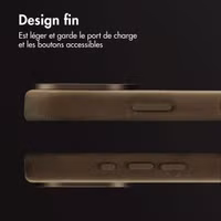 Accezz Coque MagSafe en cuir vintage Apple iPhone 16 Pro - Rustic Brown