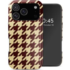 Selencia Coque arrière Vivid avec MagSafe Apple iPhone 17 Pro - Pied-de-Poule