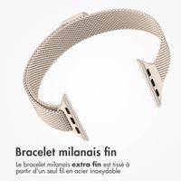 imoshion Bracelet slim Milanese Apple Watch Series 1 t/m 9 / SE (38/40/41 mm) | Series 10 / 11 (42 mm) - Starlight