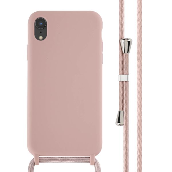 imoshion ﻿Coque en silicone avec cordon iPhone Xr - Sand Pink