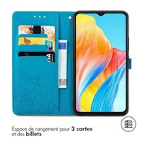 imoshion Etui de téléphone portefeuille Mandala Oppo A18 / Oppo A38 - Turquoise