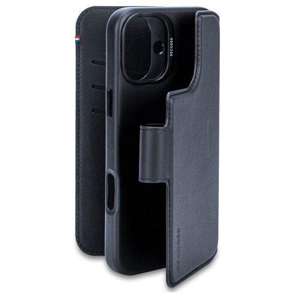 Decoded Portefeuille détachable 2 en 1 en cuir MagSafe Apple iPhone 16 Plus - Navy