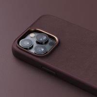 Njorð Collections Coque en cuir véritable iPhone 14 Pro Max - Brown