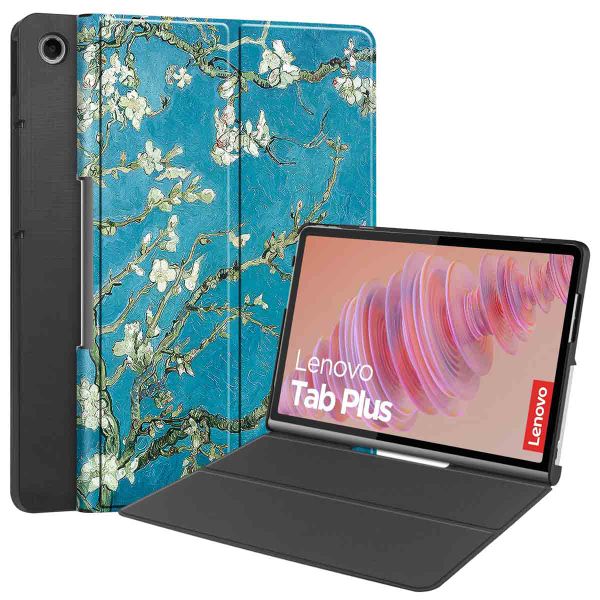 imoshion Étui de télephone portefeuille Design Lenovo Tab Plus - Green Plant