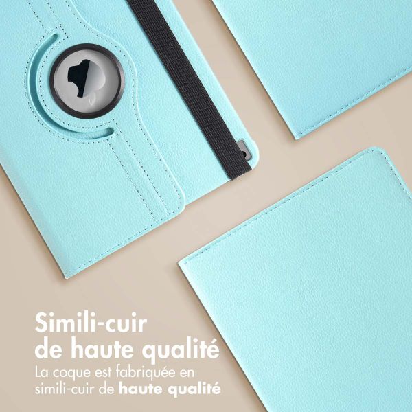 imoshion Coque tablette rotatif à 360° iPad 9 (2021) 10.2 pouces / iPad 8 (2020) 10.2 pouces / iPad 7 (2019) 10.2 pouces - Bleu clair