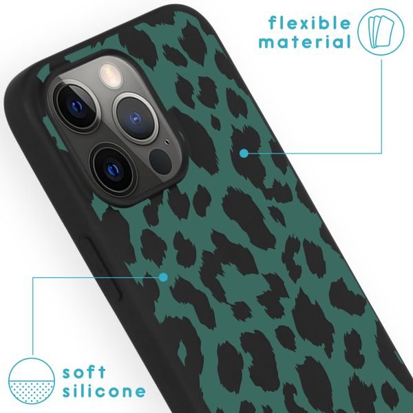 imoshion Coque Design iPhone 13 Pro - Léopard - Noir / Vert