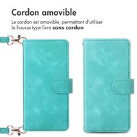 imoshion Etui de téléphone portefeuille avec cordon Samsung Galaxy A56 - Turquoise