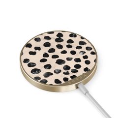 Burga Chargeur magnétique sans fil - MagSafe et Qi2 - Almond Latte / Gold