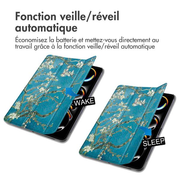 imoshion Coque tablette Design Trifold Apple iPad Pro 11 (2024) M4 - Green Plant