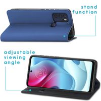 imoshion Étui de téléphone Slim Folio Motorola Moto G60s - Bleu foncé