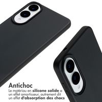 imoshion Coque en silicone avec cordon Samsung Galaxy S25 Edge - Noir