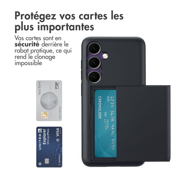 imoshion Coque arrière avec porte-cartes Samsung Galaxy S24 FE - Noir