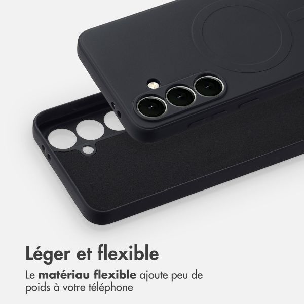 imoshion Coque Couleur avec MagSafe Samsung Galaxy S24 FE - Noir