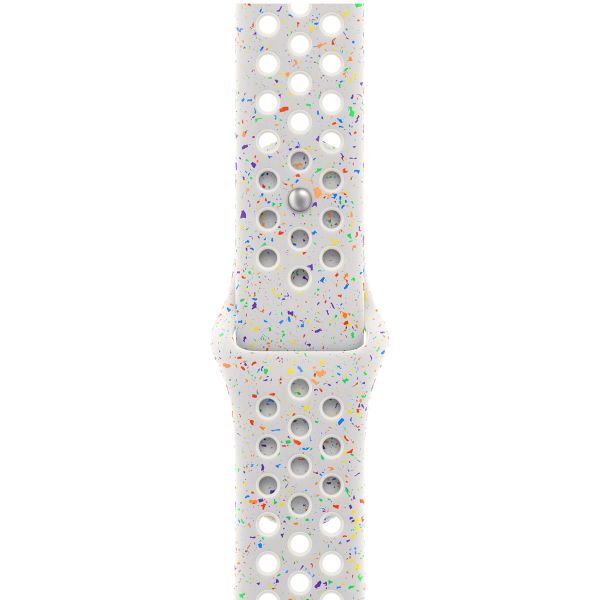 Apple Bracelet Nike Sport Apple Watch Series 1 t/m 11 / SE / Ultra (44/45/46/49 mm) - Taille M/L - Pure Platinum