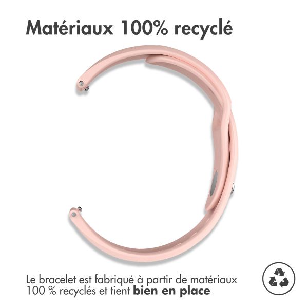 imoshion Bracelet Sport en silicone - Connexion universelle de 18 mm - Rose