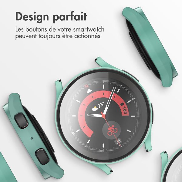 imoshion Coque rigide à couverture complète Samsung Galaxy Watch 5 - 40 mm - Vert foncé