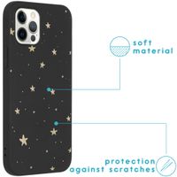 imoshion Coque Design iPhone 12 (Pro) - Etoiles / Noir