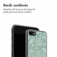 imoshion Coque Design iPhone SE (2022 / 2020) / 8 / 7 - Leaves Line-Art