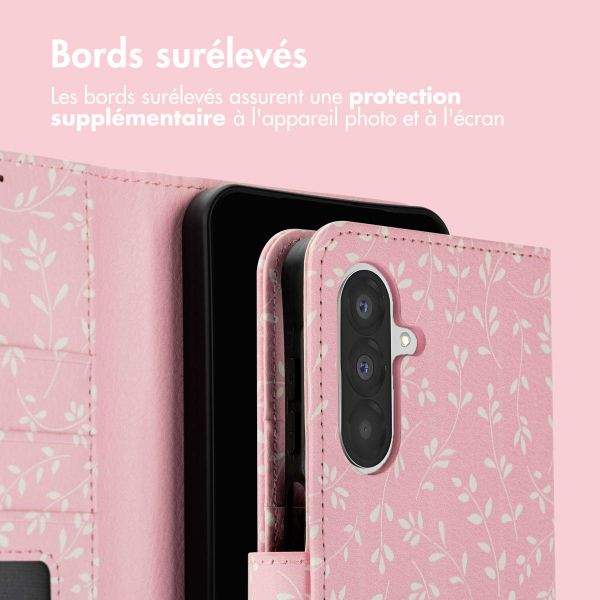imoshion Étui de télephone portefeuille Design Samsung Galaxy A26 - Pink Bazaar Flowers