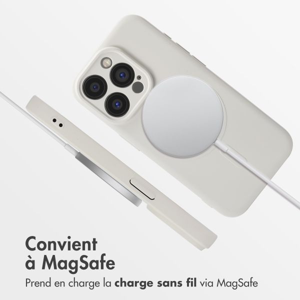 imoshion Coque Couleur avec MagSafe Apple iPhone 15 Pro - Beige