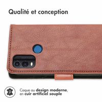 imoshion Étui de téléphone portefeuille Luxe Nokia G11 Plus - Brun