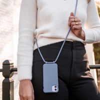 imoshion Coque arrière Color avec cordon amovible et MagSafe Apple iPhone 13 Pro - Ash Blue