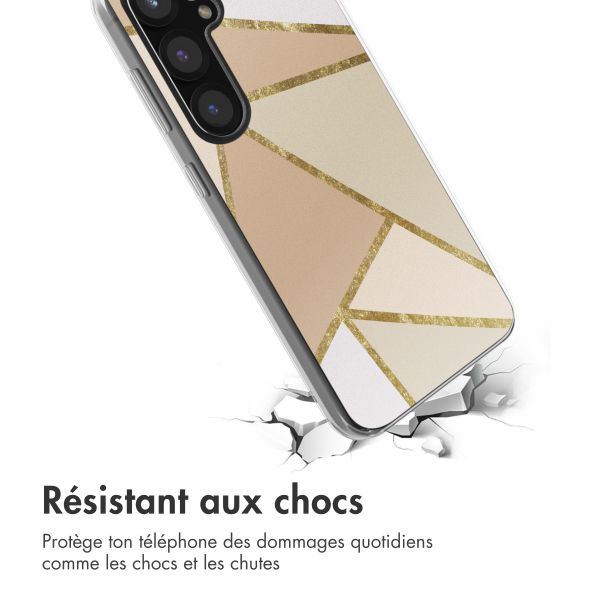 imoshion Coque design pour Samsung Galaxy S25 - Graphic Beige