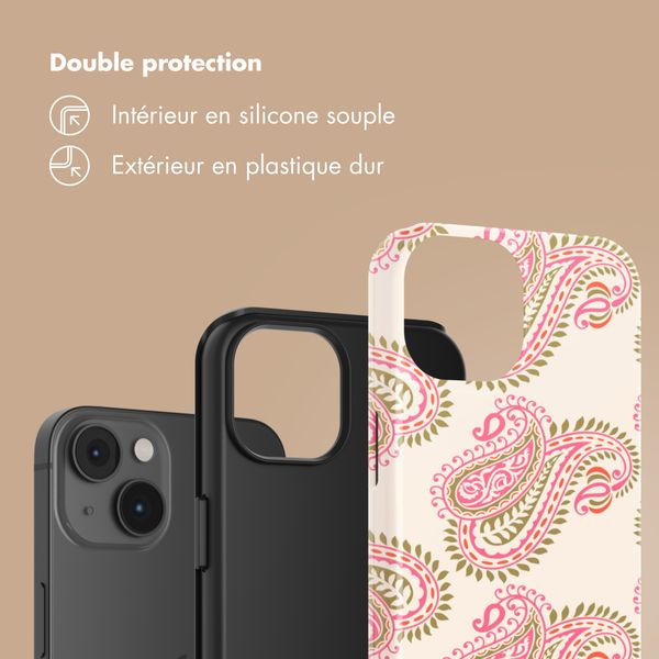 Selencia Coque arrière Vivid Apple iPhone 14 - Paisley Blush