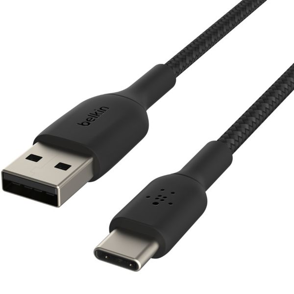 Belkin Boost↑Charge™﻿ Braided USB-C vers câble USB - 1 mètre - Noir