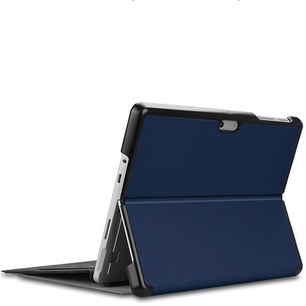 imoshion Coque tablette Trifold Microsoft Surface Go 4 / Go 3 / Go 2 - Bleu foncé