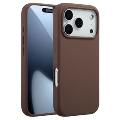Accezz Coque Liquid Silicone avec MagSafe Apple iPhone 17 Pro - New Tea Brown
