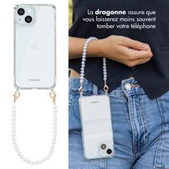 imoshion Coque avec cordons de téléphone Apple iPhone 15 - Perles