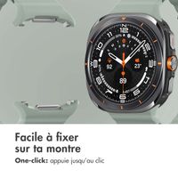imoshion Bracelet Ocean en silicone Samsung Galaxy Watch Ultra (2024/2025) - Grayish Green