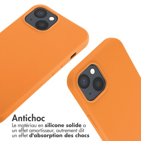 imoshion ﻿Coque en silicone avec cordon iPhone 13 - Orange