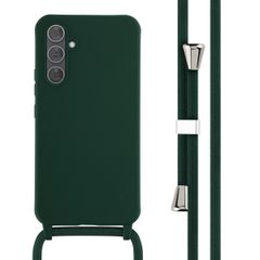 imoshion Coque en silicone avec cordon Samsung Galaxy A54 (5G) - Vert foncé