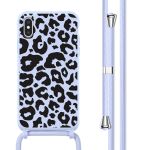 imoshion Coque design en silicone avec cordon iPhone X / Xs - Animal Lila